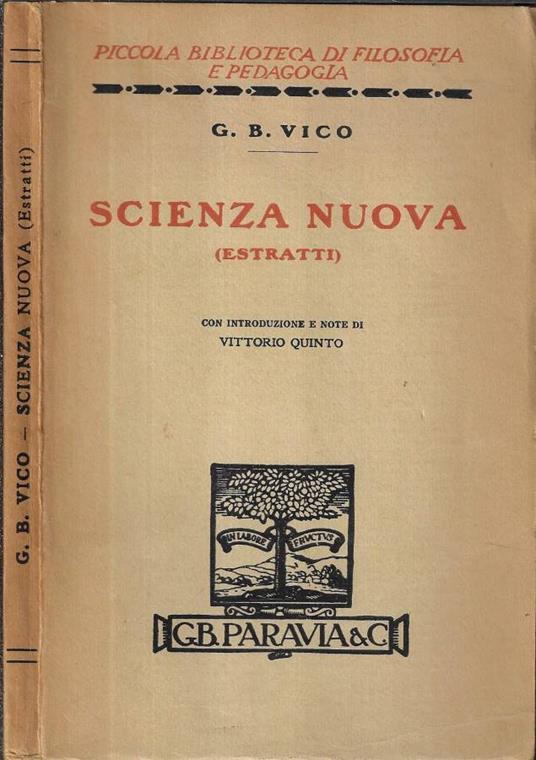 Scienza nuova - copertina
