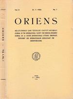 Oriens vol 5, n 1 luglio 1952