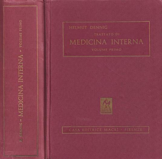 Trattato di medicina interna. Volume primo - copertina