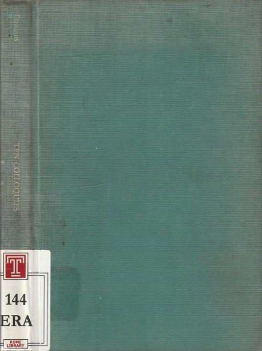 Ten colloquies - copertina