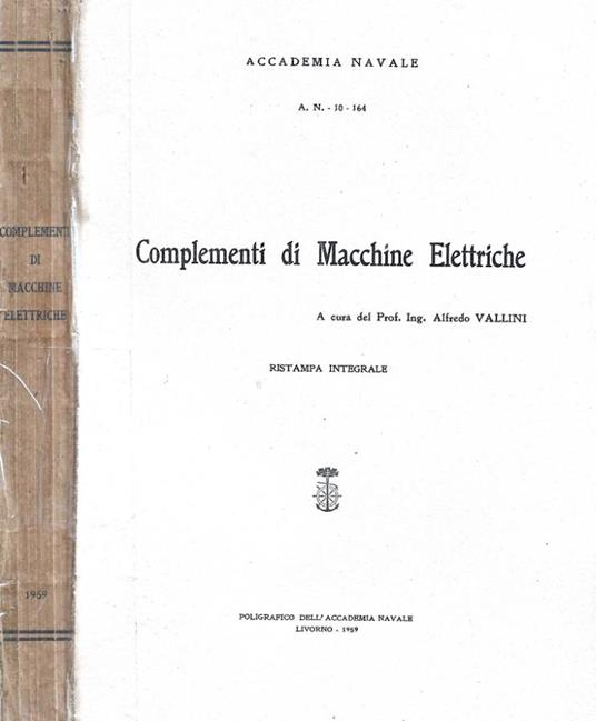 Complementi di Macchine Elettriche - copertina