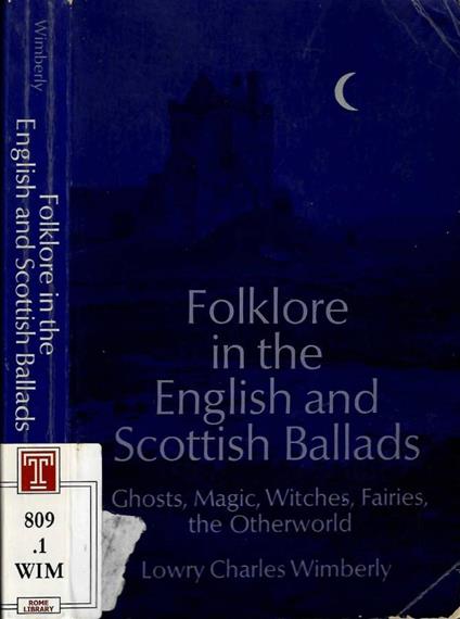 Folklore in the english & scottish ballads - copertina