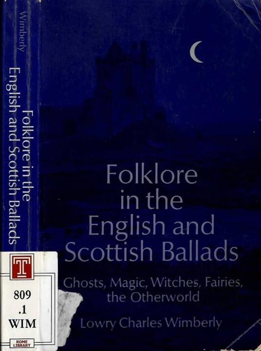 Folklore in the english & scottish ballads - copertina
