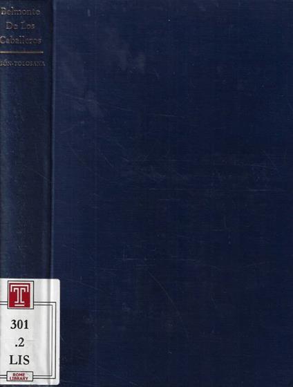 Belmonte de los caballeros - copertina