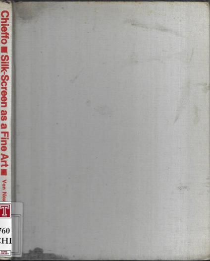 Silk - screen as a fine art - copertina
