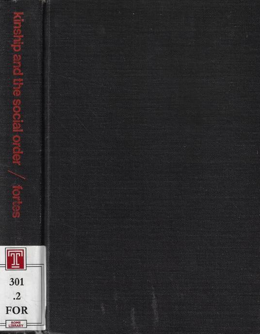 Kinship and the social order - copertina