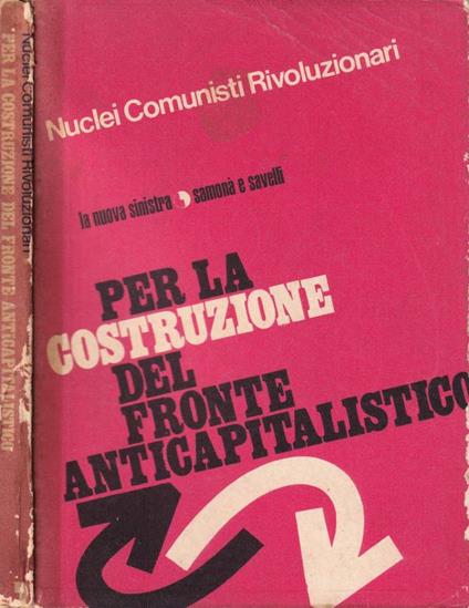 Per la costruzione del fronte anticapitalistico - copertina