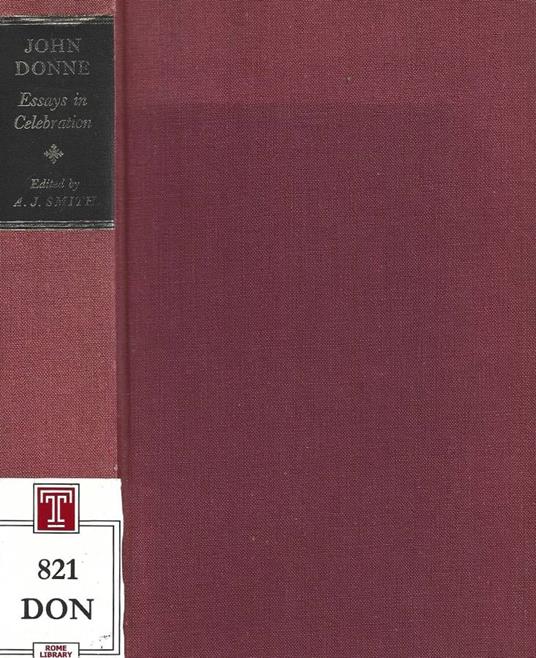 John Donne. Essays in Celebration - copertina
