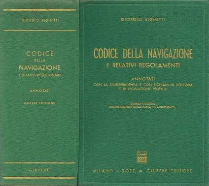 Codice della navigazione - copertina