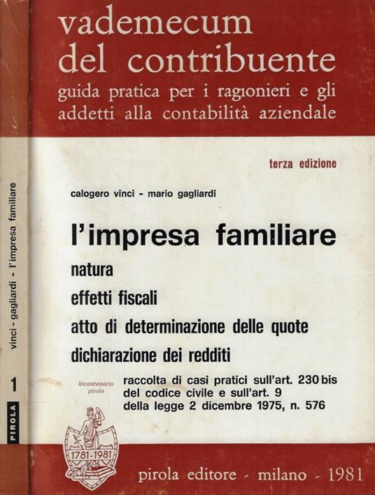 L' impresa familiare - copertina