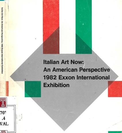 Italian Art Now: An american Perspective 1982 Exxon International Exhibition - copertina