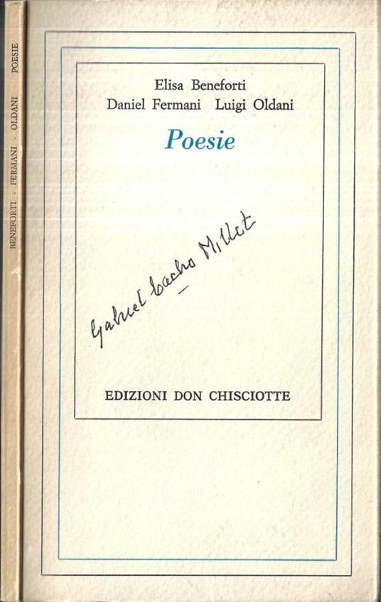 Poesie ( Autografo ) - copertina