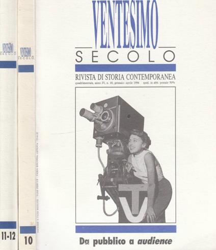 Ventesimo secolo, anno IV, n 10,11/12, genn-apr, mag-dic 1994 - copertina