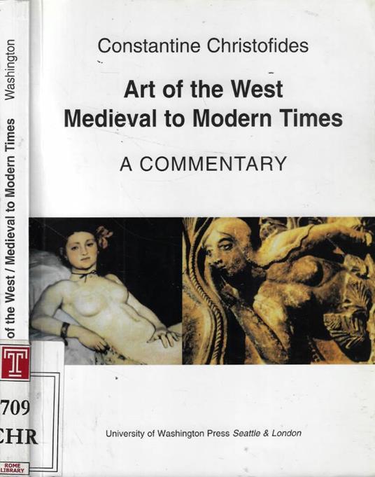 Art of the west medieval to modern times - copertina