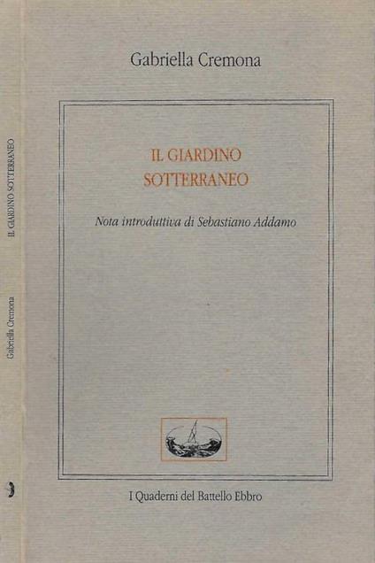 Il giardino sotterraneo - copertina