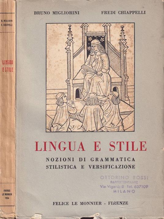 Lingua e stile - copertina