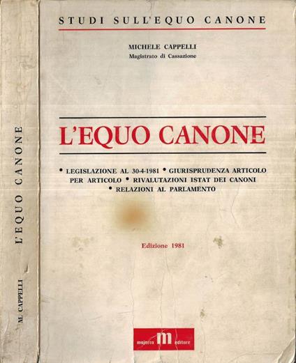 L' equo canone - Michele Cappelli - copertina