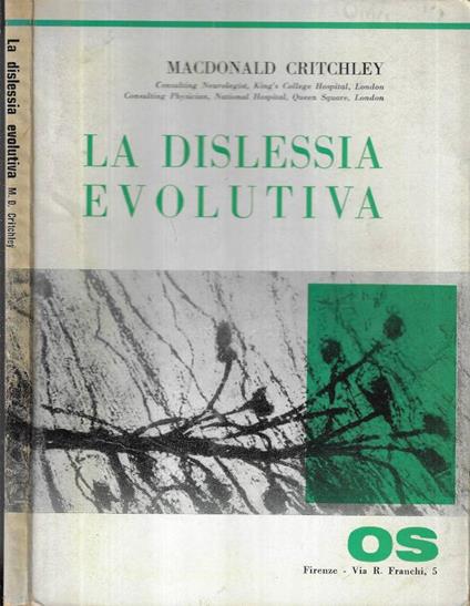 La dislessia evolutiva - Macdonald Critchley - copertina