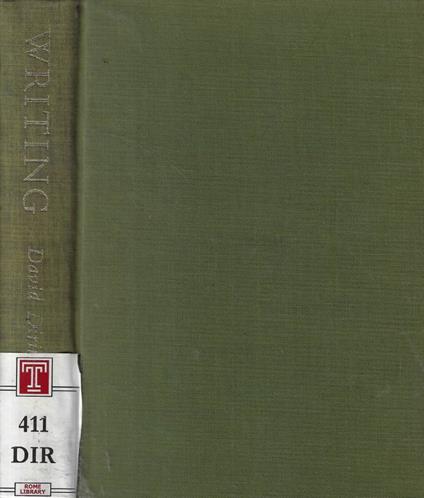 Writing - David Diringer - copertina