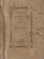 Manuale della letteratura classica antica Parte I- Letteratura greca