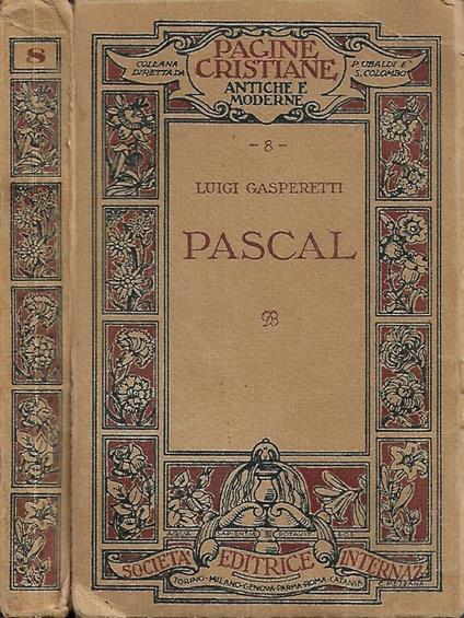 Pascal - Luigi Gasperetti - copertina