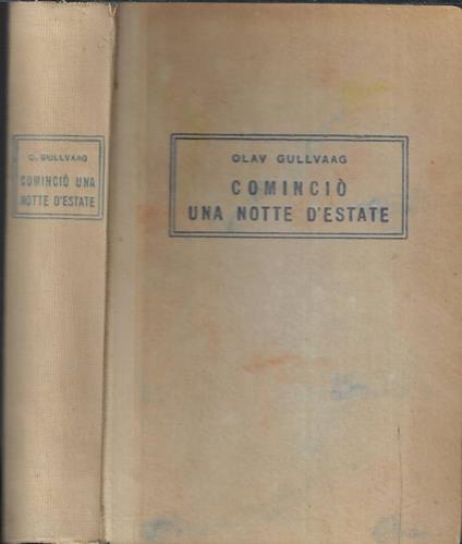 Cominciò una notte d'estate - Olav Gullvaag - copertina