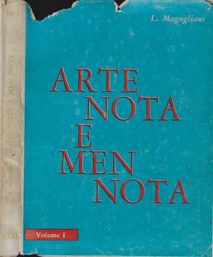 Arte nota e men nota Vol. I - Lodovico Magugliani - copertina