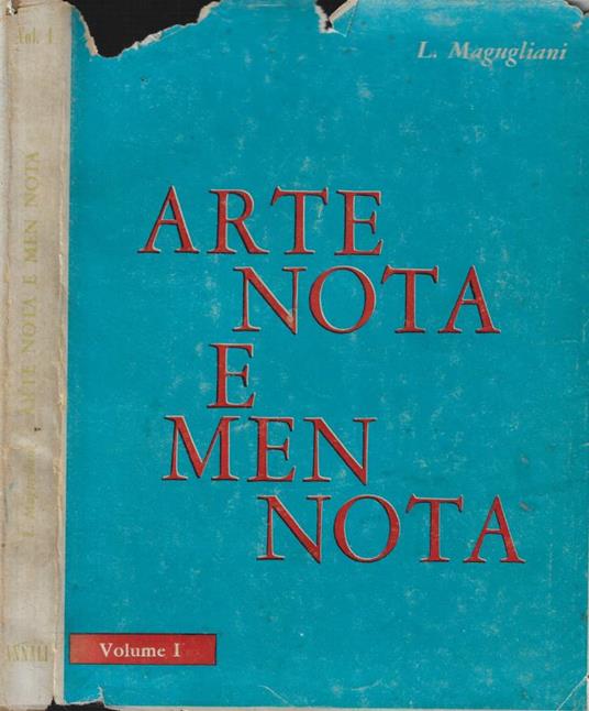 Arte nota e men nota Vol. I - Lodovico Magugliani - copertina