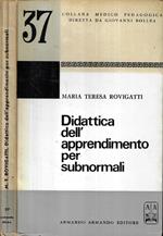 Didattica dell' apprendimento per subnormali