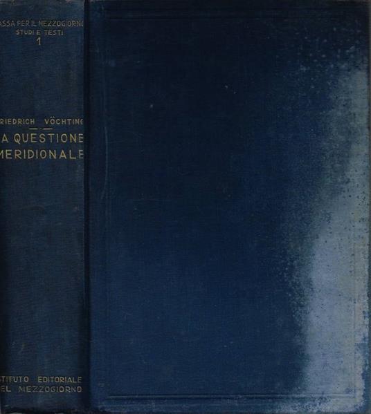 La questione meridionale - Friedrich Vochting - copertina