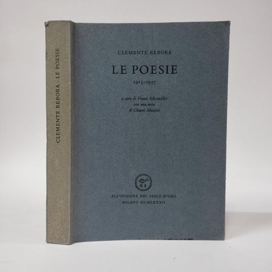 Le poesie 1913-1957 - Clemente Rebora - copertina