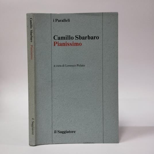 Pianissimo - Camillo Sbarbaro - copertina