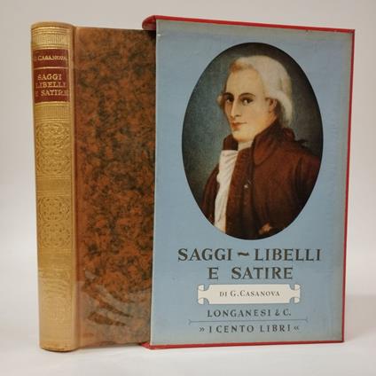 Saggi, Libelli e Satire - Giacomo Casanova - copertina