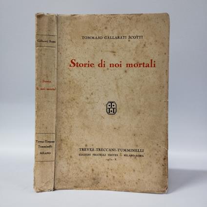 Storie di noi mortali - Tommaso Gallarati Scotti - copertina