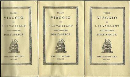 Primo viaggio di F. Le Vaillant nell'interno dell'Africa - copertina
