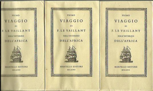Primo viaggio di F. Le Vaillant nell'interno dell'Africa - copertina