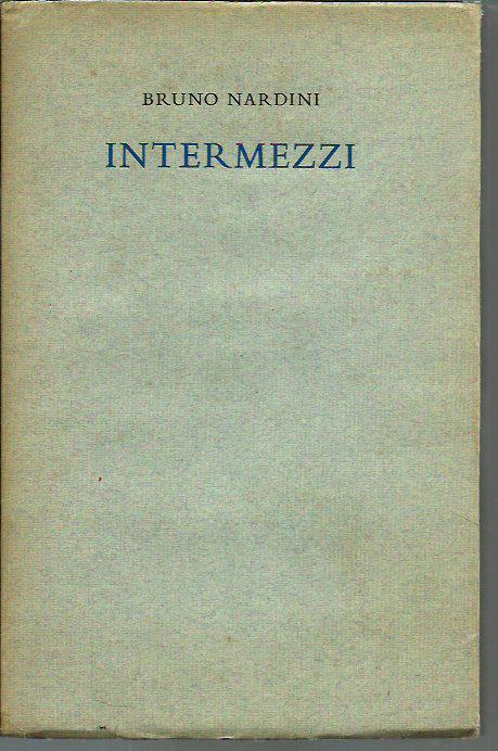 Intermezzi - Bruno Nardini - copertina