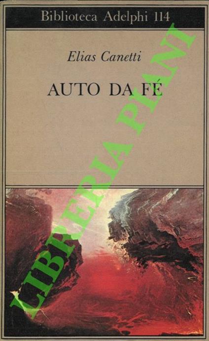 Auto da fé - Elias Canetti - copertina
