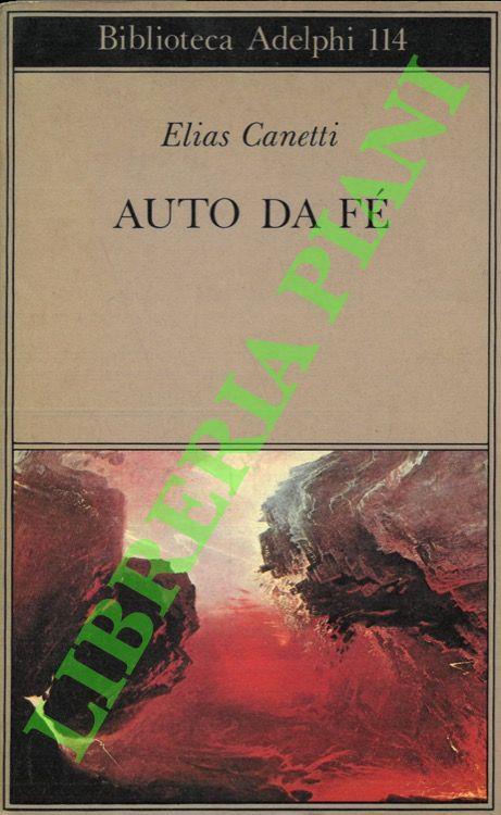 Auto da fé - Elias Canetti - copertina