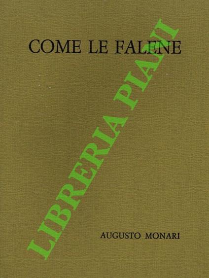 Come le falene - Augusto Montaruli - copertina