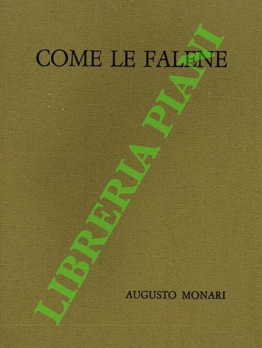 Come le falene - Augusto Montaruli - copertina