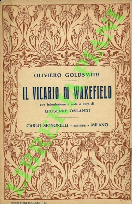 ll vicario di Wakefield - Olivia Goldsmith - copertina
