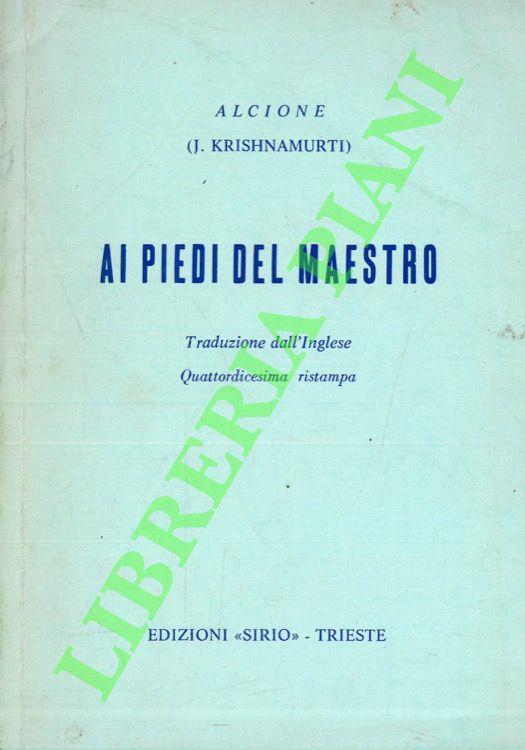 Ai piedi del Maestro. - copertina