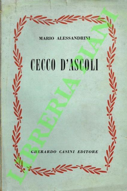 Cecco d'Ascoli - Marco Alessandrini - copertina