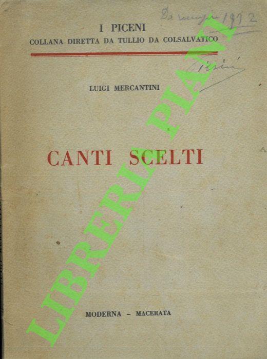Canti scelti - copertina