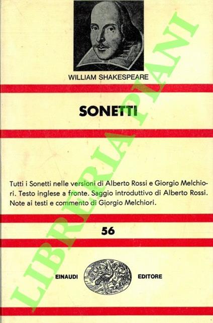 Sonetti - William Shakespeare - copertina