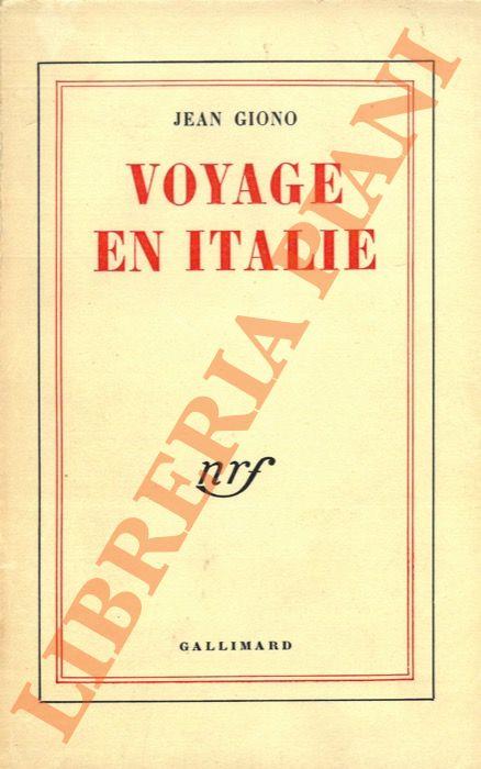 Voyage en Italie - Jean Giono - copertina