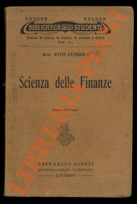 Scienza delle Finanze - copertina