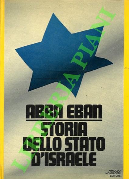 Storia dello Stato d'Israele - Abba Eban - copertina