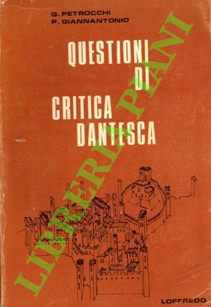 Questioni di critica dantesca - copertina
